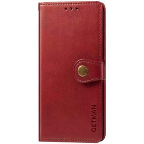 Шкіряний чохол-книжка GETMAN Gallant (PU) для Xiaomi Redmi 5 Plus/Redmi Note 5 (Single Camera) Штучна шкіра, Слот для візитки, Червоний