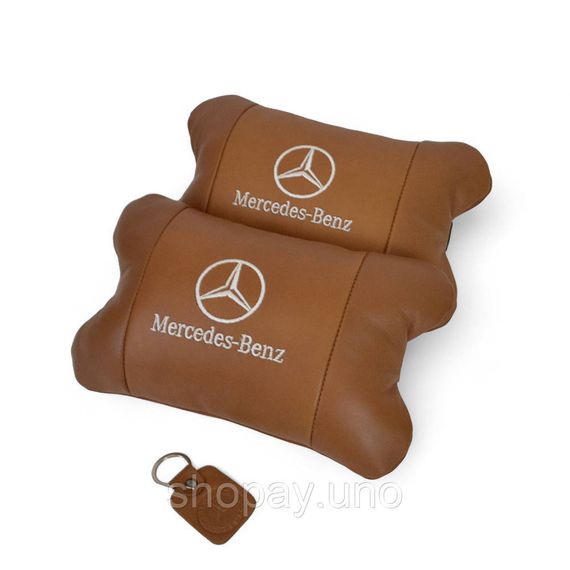 Подушка подголовник для дороги Mercedes-Benz Мерседес, Подушки под голову автомобиль FL-80 | Зображення 3