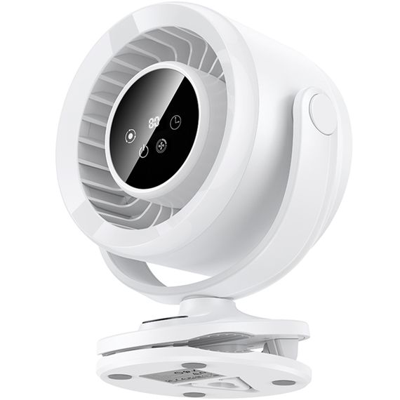 Портативний вентилятор Hoco HX608 handheld folding fan 3600 mAh White | Зображення 2