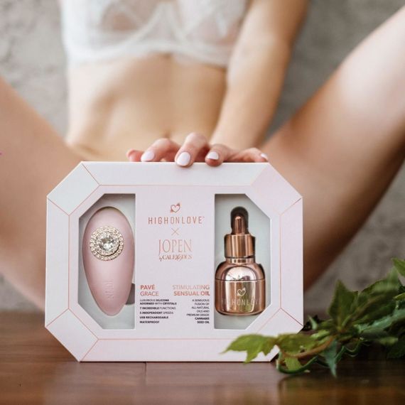 Подарунковий набір HighOnLove & JOPEN: Objects of Desire (краплі для клітора і вібратор з кристалами) | Зображення 2