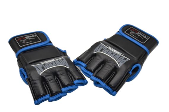 Рукавиці для MMA PowerPlay 3058 Чорно-Сині XL | Зображення 9