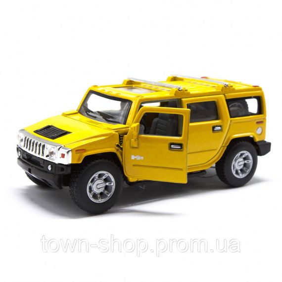 Коллекционная игрушечная машинка HUMMER H2 SUV KT5337W инерционная (Желтый)