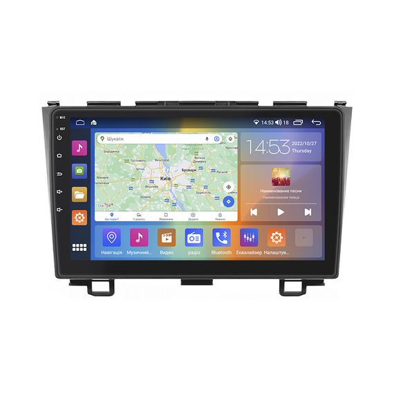 Штатная магнитола Lesko для Honda CR-V III Рестайлинг 2009-2012 экран 9" 2/32 CP+4G Prime Хонда