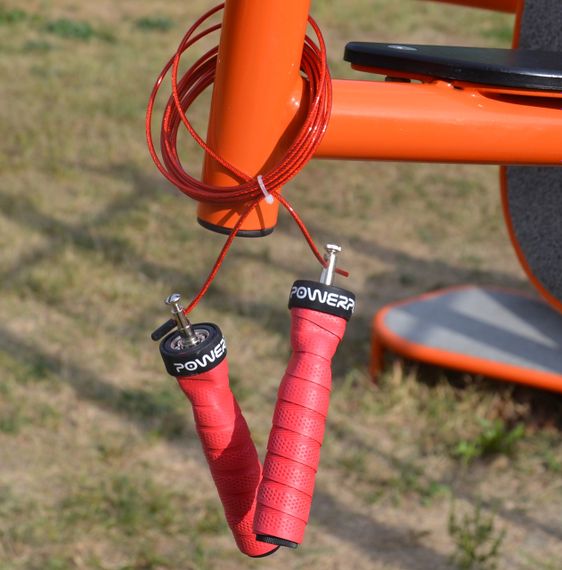 Скакалка швидкісна на підшипниках PowerPlay 4208 Fitness Jump Rope Червона (3m.) | Зображення 3