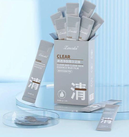 Грязьова детокс-маска для обличчя Lencolor Clear and Clean Skin, 4г | Зображення 1