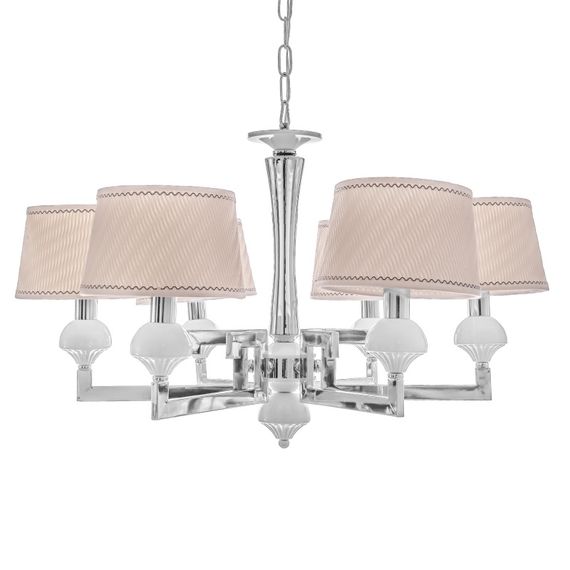 Люстра подвесная с абажуром E14 40W WH (BCL-674S/6) | Зображення 4