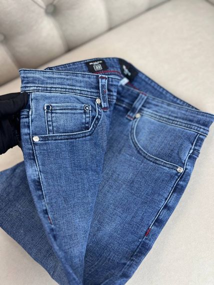 Джинси сині Kiton Blue d060 | Зображення 3