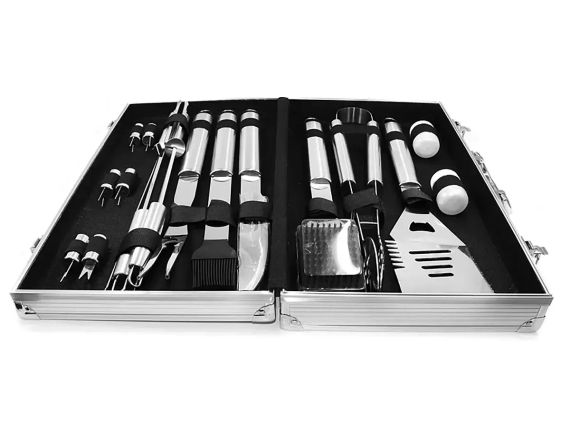Набір для мангалу 43х24х8см BBQ Tools Set AL-18 | Зображення 1