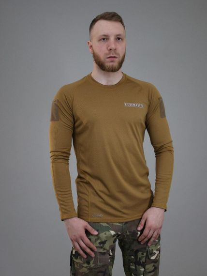 Тактичний лонгслів ULTIMATUM Tactical Койот, чоловіча камуфляжна футболка з рукавом,армійський реглан | Зображення 3