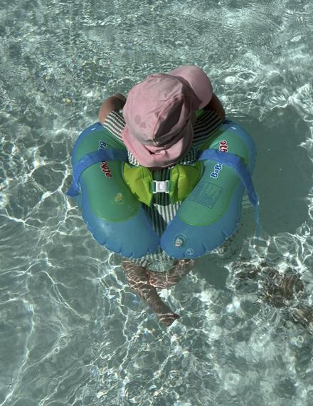 Дитячий надувний круг плотик для плавання Зеленого кольору | Зображення 4