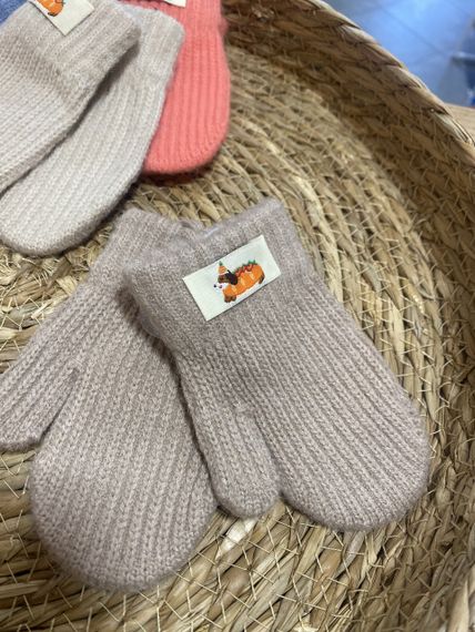 Рукавиці дитячі 1-3 роки капучино | Зображення 1