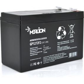 Батарея к ИБП Merlion 12V-7.2Ah black (GP1272F2B) (GP1272F2B)