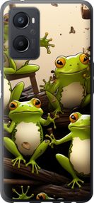 Чехол на Oppo A96 Жабки "5656u-2598-17620"