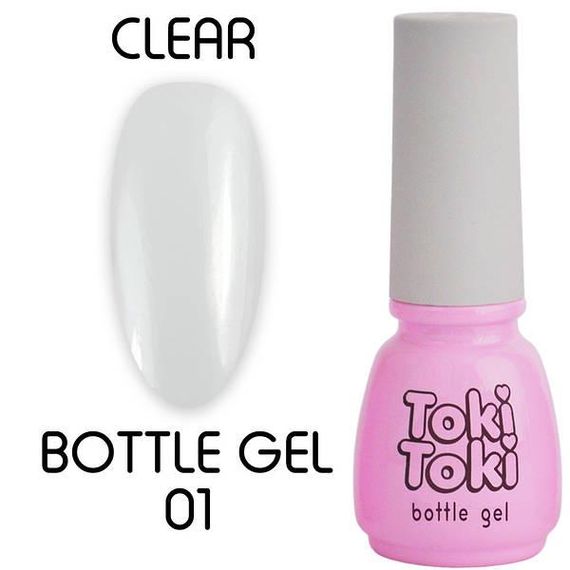 Bottle Gel Toki-Toki №01 прозорий (гель у пляшці) 5мл | Зображення 1