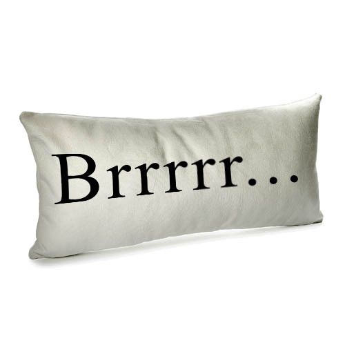 Подушка для дивану оксамитова Brrrrr... 50x24 см (52BP_22NG013)
