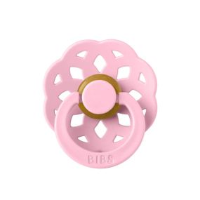 Соска пустушка Bibs 0-6 міс Boheme natural rubber кругла baby pink