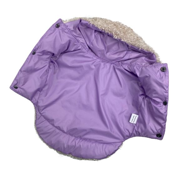 Куртка з хутром лаванда K-66 | Зображення 5