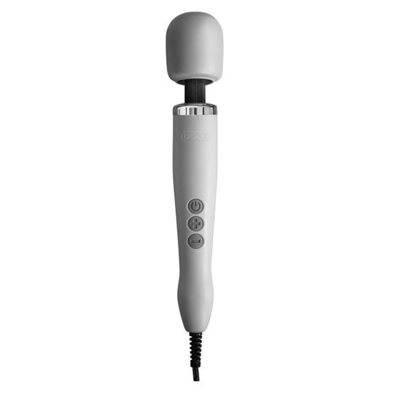 Вібромасажер DOXY Original White, дуже потужний, живлення 220В Sex Aura