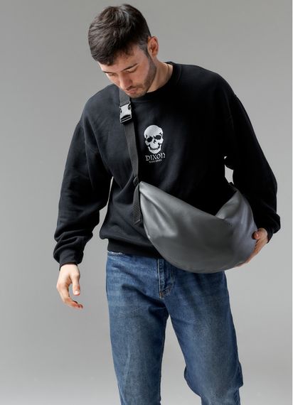 Сумка чоловіча Sambag HOBO BAG-GLOVE Графіт 30 х 13 х 8 см (53400009m) | Зображення 3