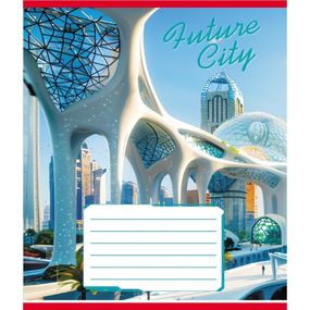 Зошит учнівський "Міста майбутнього" 024-550177K-5 в клітинку, 24 аркуші