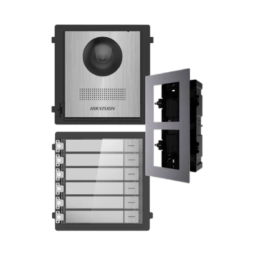 DS-KD8003-IME1NS + DS-KD-ACF2/Plastic + DS-KD-KK/S Комплект модулів Hikvision - Викличні панелі
