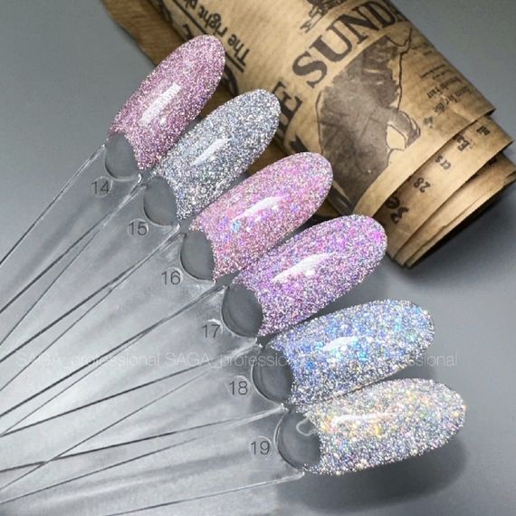 Світловідбиваючий гель-лак SAGA 16 Fiery 9мл | Зображення 1