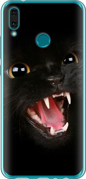 Чехол на Huawei Y9 2019 Чёрная кошка "932u-1602-17620"
