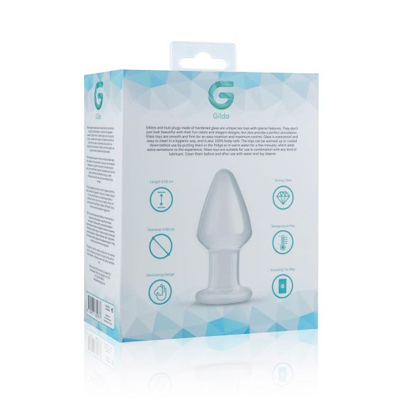 Скляна анальна пробка Gildo Glass Buttplug No. 25 Sex Aura | Зображення 4