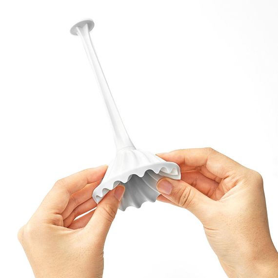 Мастурбатор Tenga Flex Silky White с изменяемой интенсивностью, можно скручивать Sex Aura | Зображення 8