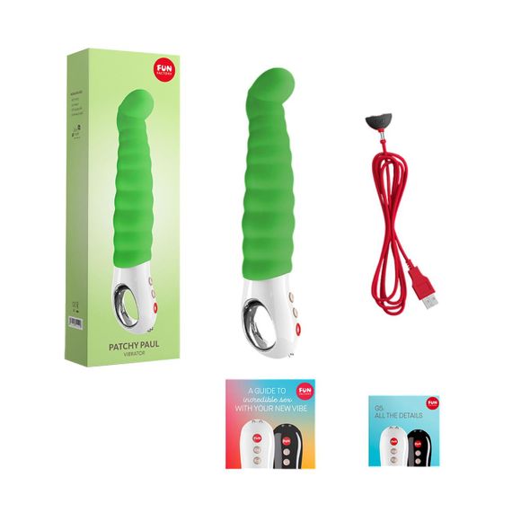 Вібратор точки G Fun Factory PATCHY PAUL fresh green, гнучкий, 12 режимів Sex Aura | Зображення 6