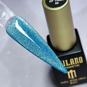 Гель-лак кришталева кішка "Очі Тигра" 08 Milano Eyes Of Tiger 8мл