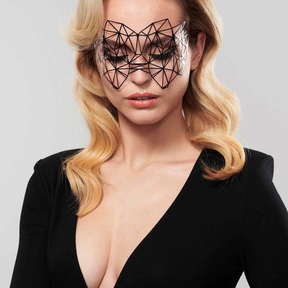Вінілова маска на наклейках Bijoux Indiscrets