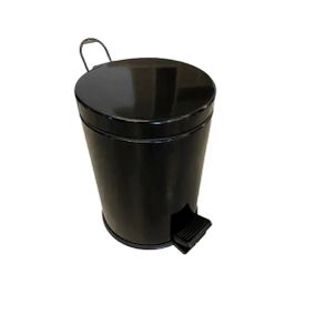 Ведро для мусора с педалью Mertinox 12 л черное 4501.2435S.101.12 black