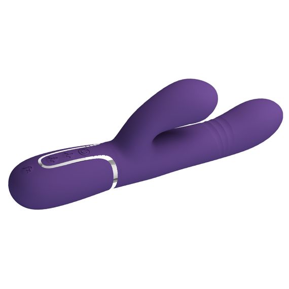 Вібромасажер із поступальним рухом серії Pretty Love - Mariana Twinkled Dark Purple 7 vibration functions 4 rolling functions, Sex | Зображення 5