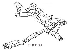 Продольная лыжа Mitsubishi Lancer 9 Mitsubishi Lancer 9 (04-08) (FPS) MR455094