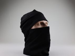 Балаклава літня чорна,Підшоломник маска тактична трикотажна хб