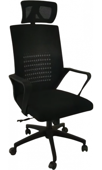 Кресло офисное GT Racer B-114H Black | Зображення 1