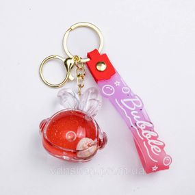 Дитячий брелок Bubble 5×5.5 (см) для ключів, на сумку і рюкзак Червоний HP-55-32R