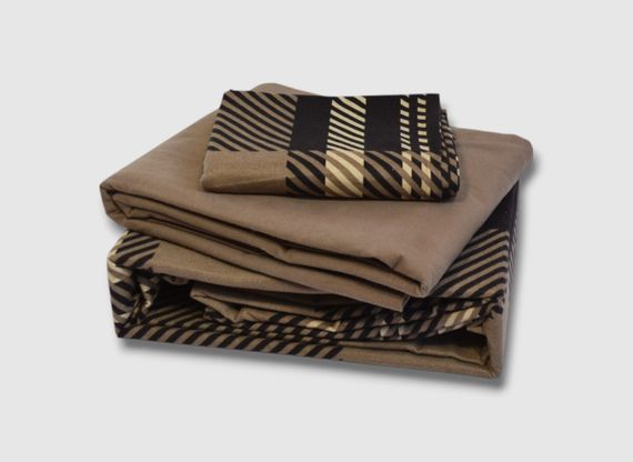 Комплект постільної білизни First Choice Flanel 160×220 см Veldor Brown | Зображення 1