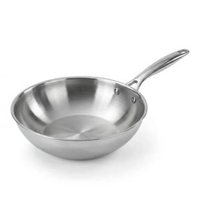 Сковорода ВОК Barazzoni INOX PRO 172009728 28 см срібляста