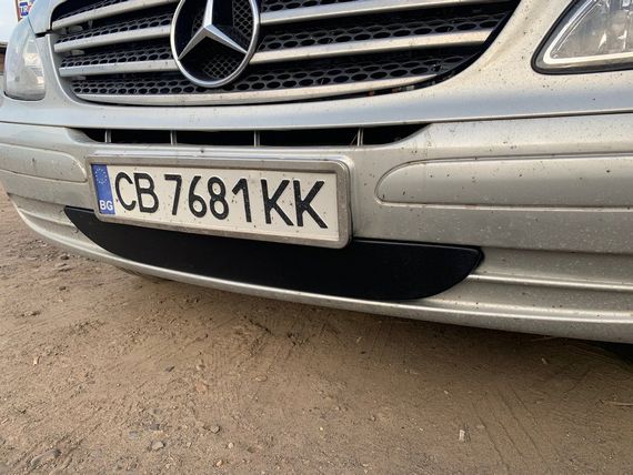 Зимова накладка на бампер (2004-2010) Матова для Mercedes Vito W639 рр | Зображення 2