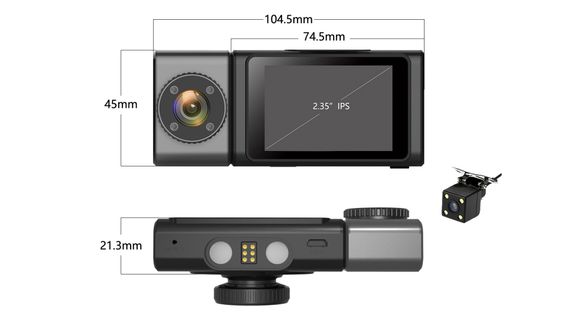 Відеореєстратор Aspiring Alibi 9 GPS, 3 Cameras, Speedcam | Зображення 1