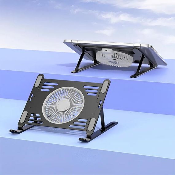 Підставка для ноутбуку/планшета Hoco DH22 Active Cooling Black | Зображення 2