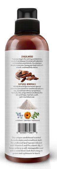 Шампунь для собак та котів із сандаловим деревом Reliq Mineral Spa Sandalwood Shampoo, 500 мл | Зображення 2