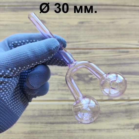 Стеклянная трубка Harmony Double Oil Pink