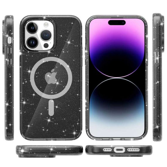 Чохол TPU Galaxy Sparkle (MagFit) для Apple iPhone 14 Pro (6.1") | Зображення 2