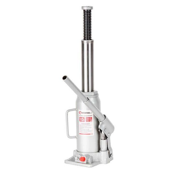 Домкрат "стовпчик" одноштоковий 10 т, 230-460 мм INTERTOOL GT0025 | Зображення 1