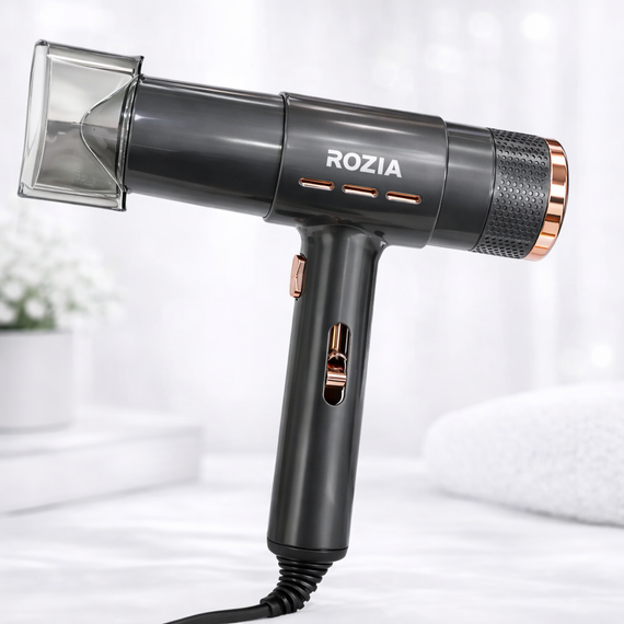 Дорожный фен с концентратором Rozia HC8152 / Фен для волос / Компактный фен | Зображення 3