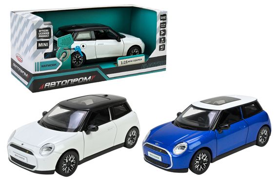 Машина металева 68739 1:36 MINI COOPER, на батарейки, світло, звук, відкриваються двері, капот, багажник у коробці 20x9x9 см АВТОПРОМ
