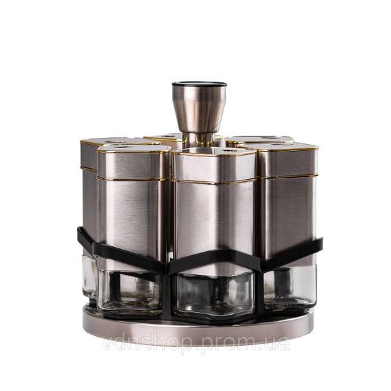 Набор для специй на подставке 6 предметов по 120 мл HP531T1025J | Зображення 1